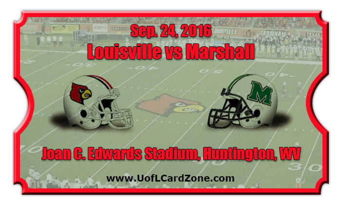 Louisville Cardinals vs Marshall Thundering Herd Football Tickets | Sep. 24, 2016