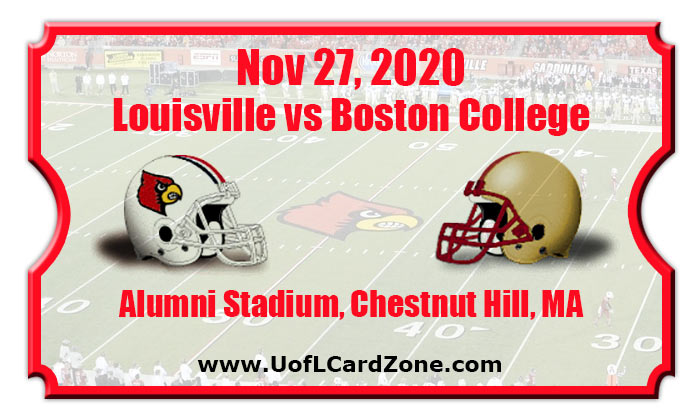 Louisville Cardinals vs Boston College Eagles Football Tickets | 11/27/20