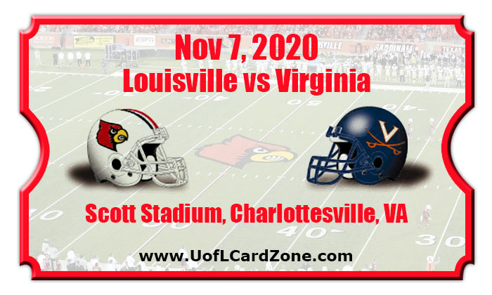 Louisville Cardinals vs Virginia Cavaliers Football Tickets | 11/07/20