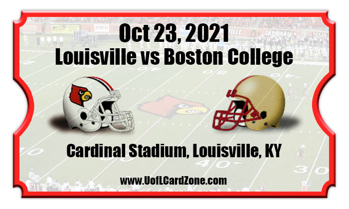 Louisville Cardinals vs Boston College Eagles Football Tickets | 10/23/21